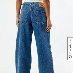 Levi's Dark Indigo '94 Baggy Wide Leg Jeans Size 27x31